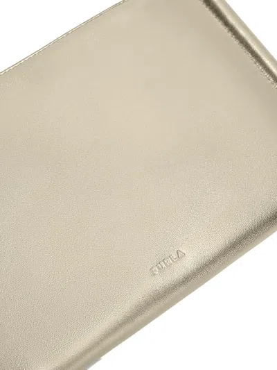 Furla Sfera Soft Shoulder Bag In Gold