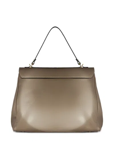 Avenue 67 Twist-lock Leather Tote Bag In Pattern