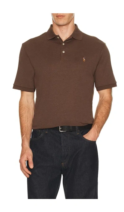 Polo Ralph Lauren Short Sleeve Soft Touch Polo In Brown
