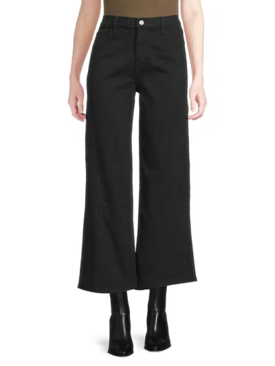 Hudson Women's Rosalie Striped Wide-leg Ankle Jeans In Blue