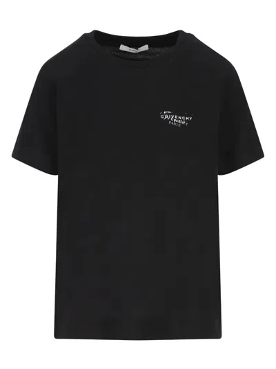 Givenchy Black Cotton Jersey Crewneck T-shirt
