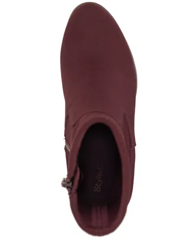 Style & Co Women's Anitaa Stretch Regular Calf Booties, Macy's Exclusive In Multi