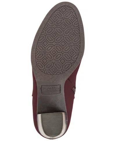 Style & Co Women's Anitaa Stretch Regular Calf Booties, Macy's Exclusive In Multi