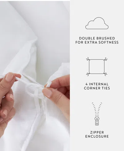 Ienjoy Home Timeless Pattern Reversible 3-pc. Duvet Cover Set, Full/queen In White