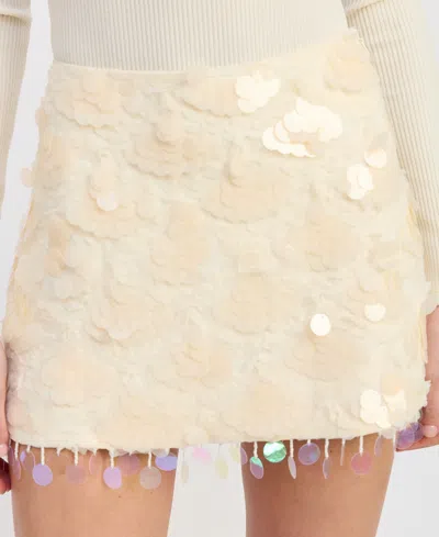 En Saison Women's Emryn Slim Mini Skirt In Neutral