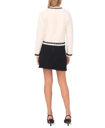 Vince Camuto Women's Long-sleeve Cardigan Sweater In White