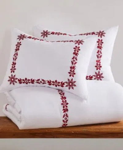Levtex Holly Thistle Embroidered Comforter Sets In White