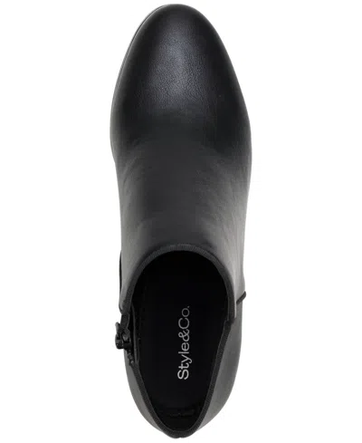 Style & Co Wileyy Ankle Booties, Created For Macy's In Black