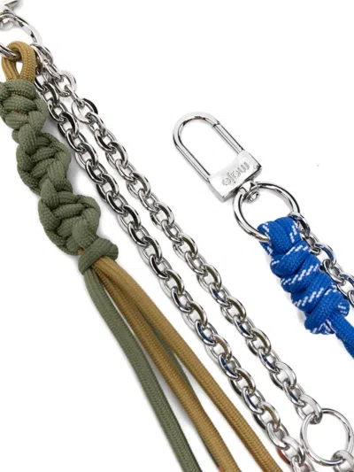 Maje Chain Hone Keyring In Metallic