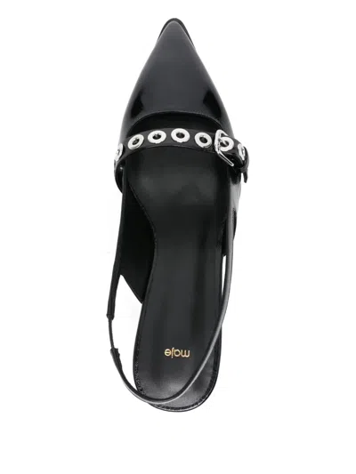 Maje 70mm Eyelet Strap Pumps In Black