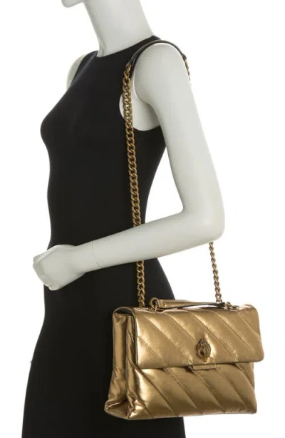 Kurt Geiger London Large Soho Leather Shoulder Bag In Brown