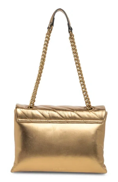 Kurt Geiger London Large Soho Leather Shoulder Bag In Brown