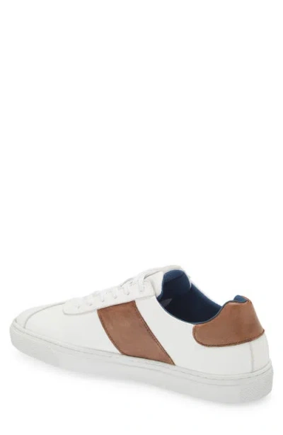 G Brown Jolt Low Top Sneaker In White