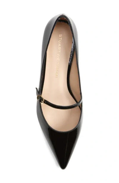 Stuart Weitzman Emilia Mary Jane Flats & Loafers In Black