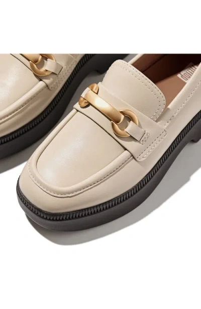 Fitflop F-luma Chunky Snaffle Bit Platform Loafer In Neutral