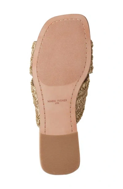 Marc Fisher Ltd Women's Narda Flat Sandal In Gold