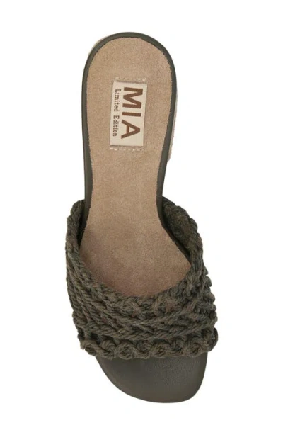 Mia Limited Edition Idella Block Heel Sandal In Brown