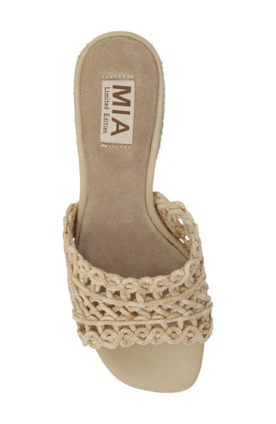 Mia Limited Edition Idella Block Heel Sandal In Brown