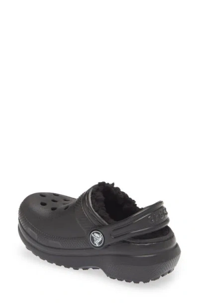 Crocs Classic Lined Td "black" Clogs In Black