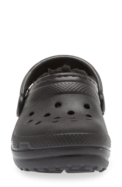 Crocs Classic Lined Td "black" Clogs In Black