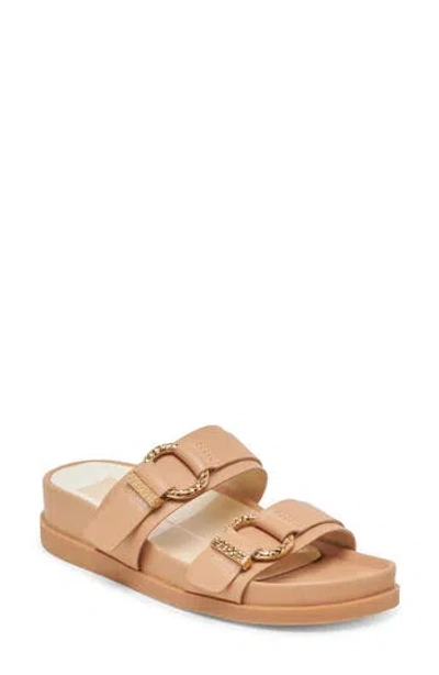 Dolce Vita Women's Soya Double Buckle Footbed Sandals In Brown