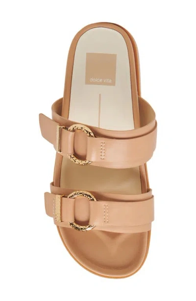 Dolce Vita Women's Soya Double Buckle Footbed Sandals In Brown