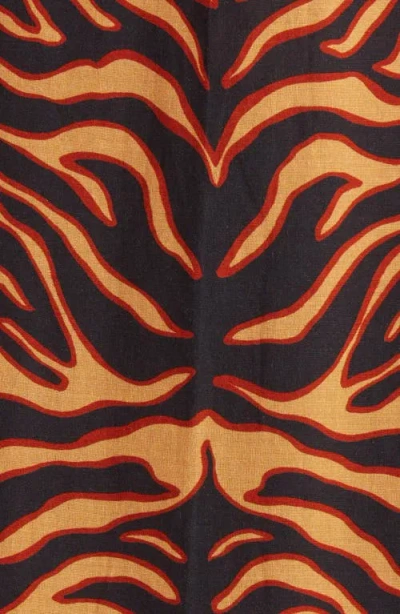 Ulla Johnson Estelle Tiger-print Cotton-blend Voile Kaftan