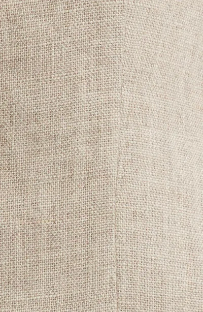 Faithfull The Brand Corbière Longline Linen Button-up Vest In Brown