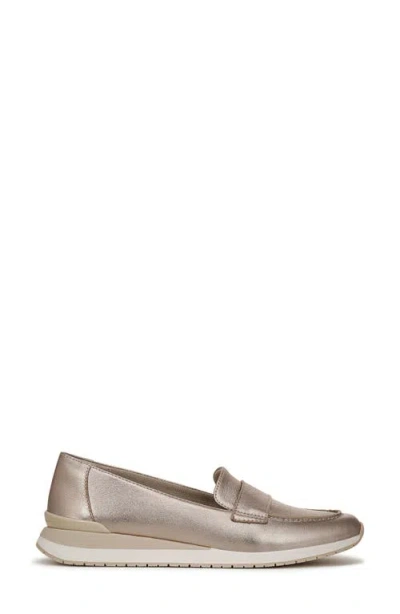 Naturalizer Lucy Loafer Flat In Silver