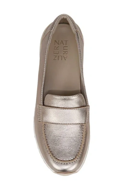Naturalizer Lucy Loafer Flat In Silver