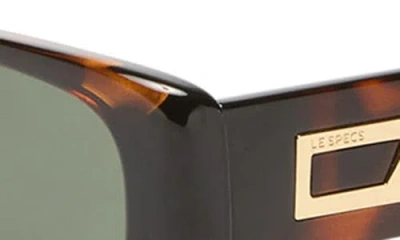 Le Specs Starlight Rectangular Sunglasses In Brown