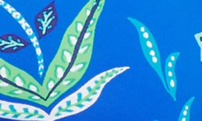 Bleu Rod Beattie Bleu By Rod Beattie Desert Bloom Tie Front Bikini Top In Blue