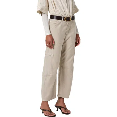 Citizen Of Humanity Citizens Of Humanity Marcelle Low Rise Barrel Cargo Pants In Burnished Quartz