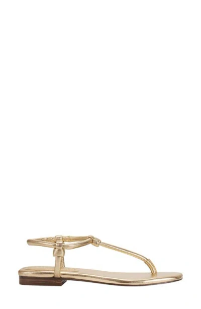 Marc Fisher Ltd Maycee Ankle Strap Sandal In Gold