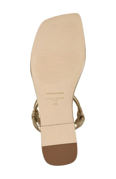 Marc Fisher Ltd Maycee Ankle Strap Sandal In Gold