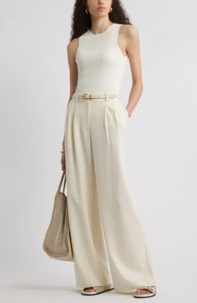 Nordstrom Rib Cutaway Tank In White