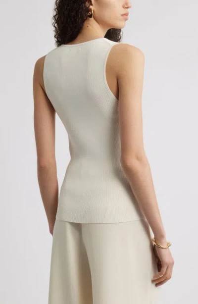 Nordstrom Rib Cutaway Tank In White