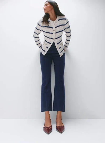 Caslon ® Textured Sweater Jacket In Animal Print