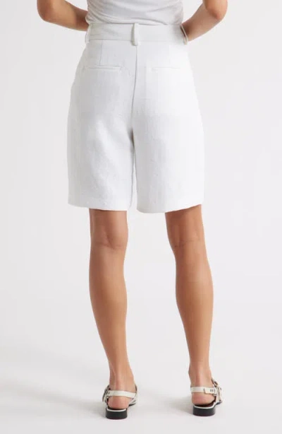 Open Edit The Curator Pleated Bermuda Shorts In White