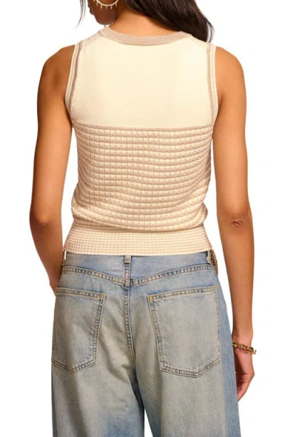 Ramy Brook Elle Metallic Stripe Sweater Vest