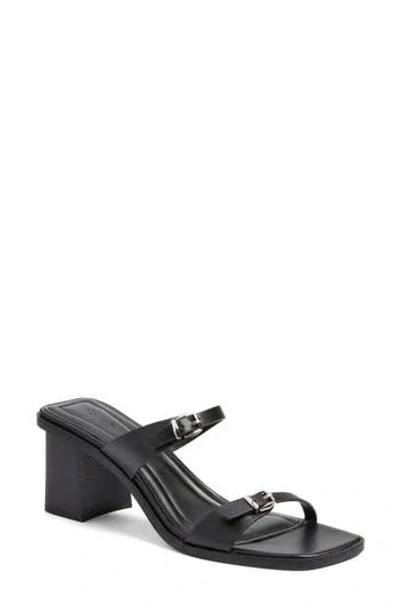 Open Edit Akari Block Heel Sandal In Black
