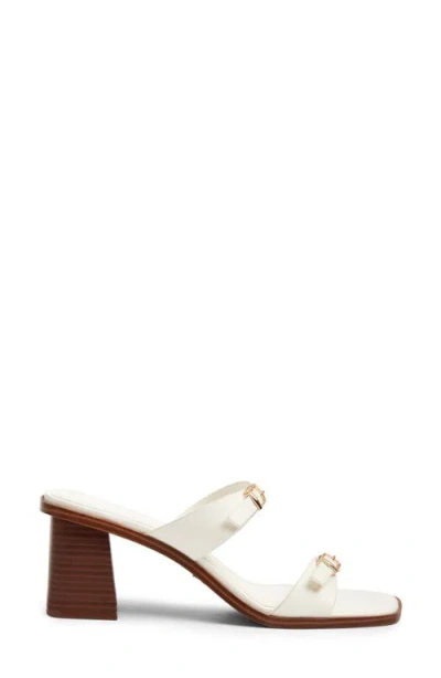 Open Edit Akari Block Heel Sandal In White