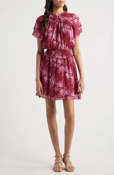 Rails Terrin Botanical Print Ruffle Dress In Brown