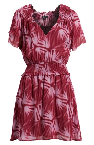 Rails Terrin Botanical Print Ruffle Dress In Brown