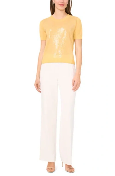 Halogen ® Sequin Sweater In Yellow