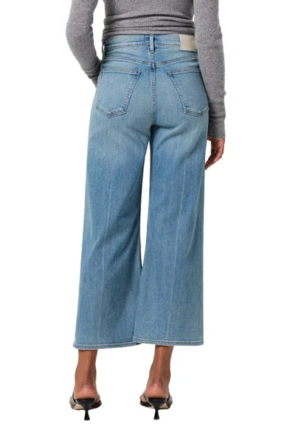 Citizen Of Humanity Citizens Of Humanity Lyra Exposed Button High Waist Crop Wide Leg Jeans In Black