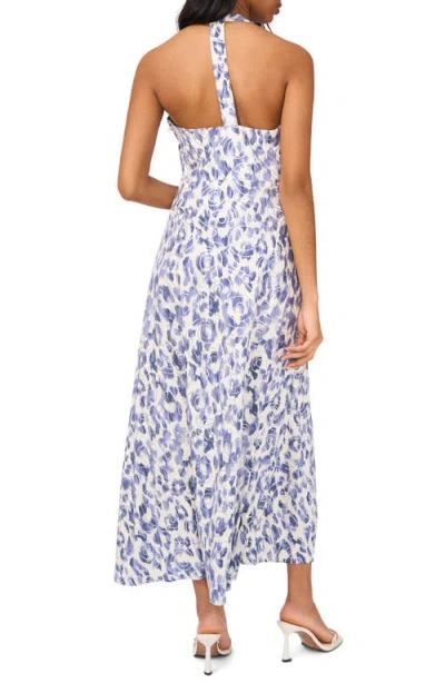 Halogen ® Print Halter Maxi Dress In White