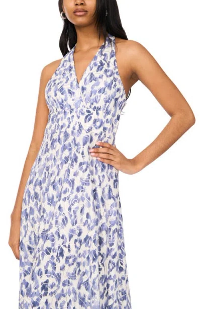 Halogen ® Print Halter Maxi Dress In White