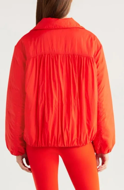 Zella Elevate Insulated Jacket In Red