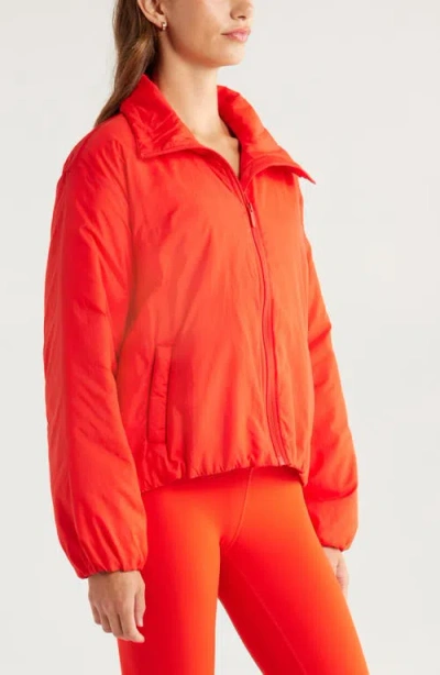 Zella Elevate Insulated Jacket In Red